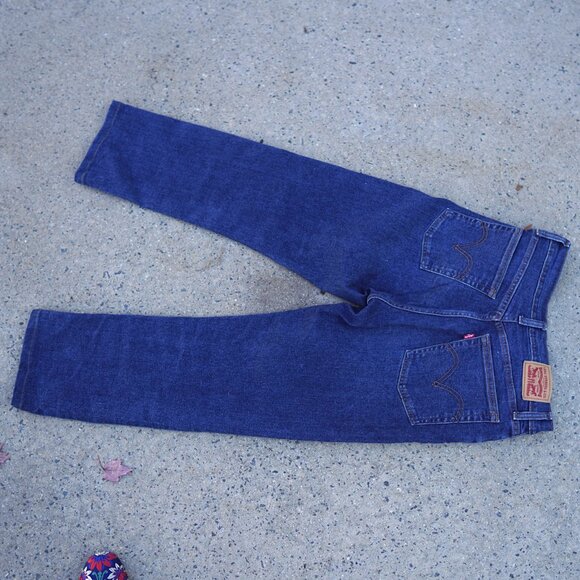 Levi's Wedgie Straight Jeans W29 L28 High Rise Button Fly Best Selling Fit - Picture 11 of 12